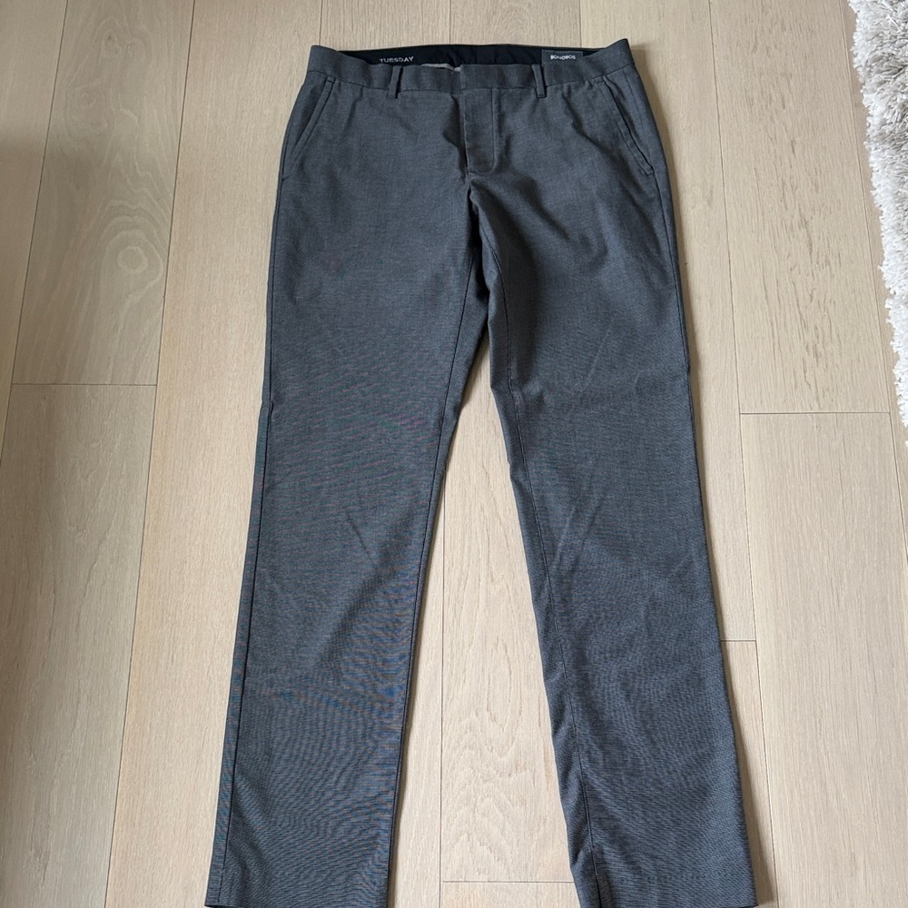 Bonobos Charcoal Dress Pants for Men